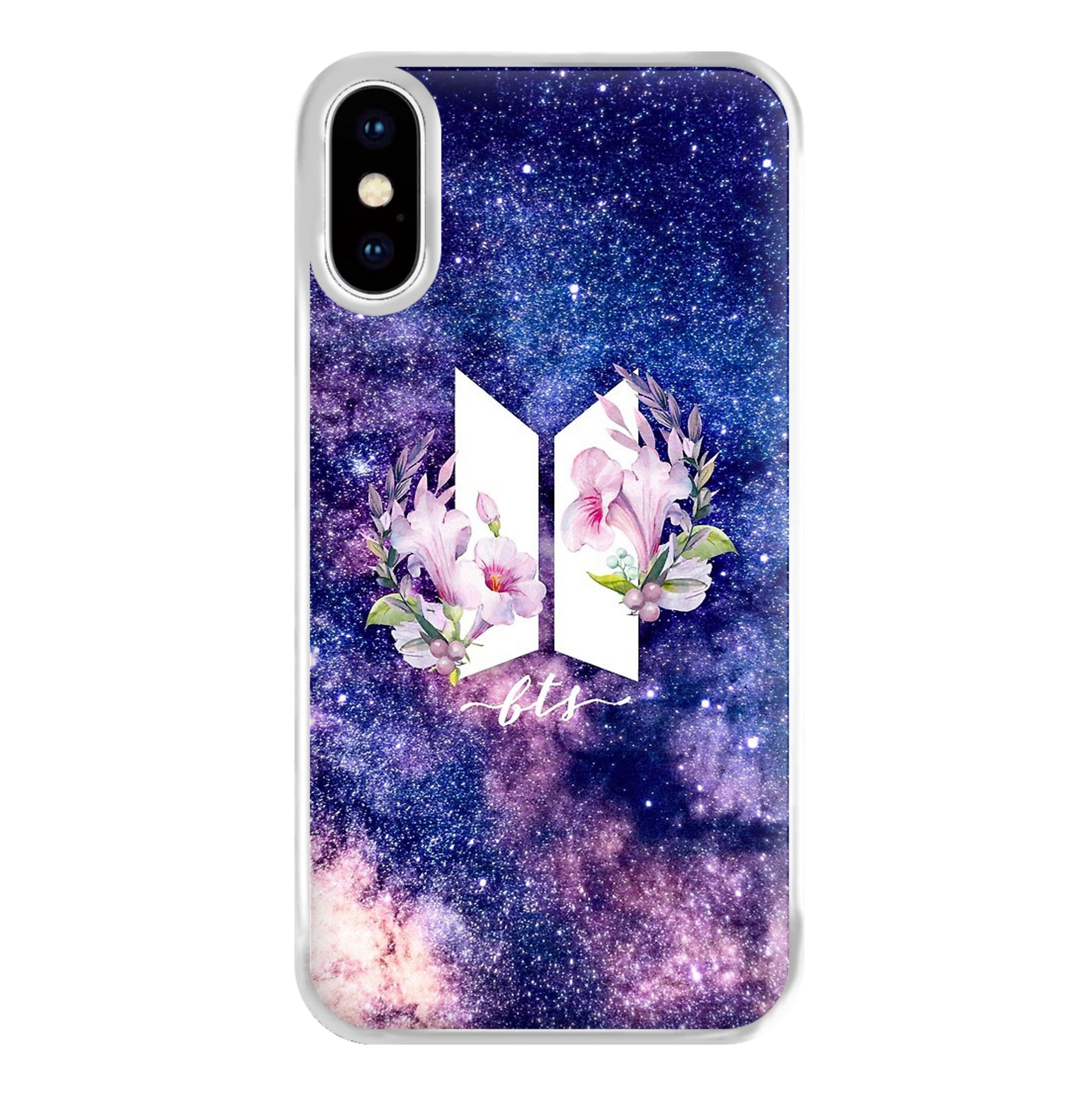 Galaxy Floral K-Pop Band Logo Phone Case