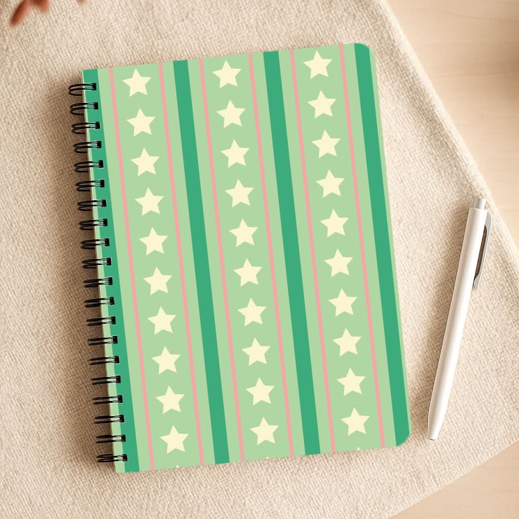 Stars And Stripes Christmas Pattern Notepad