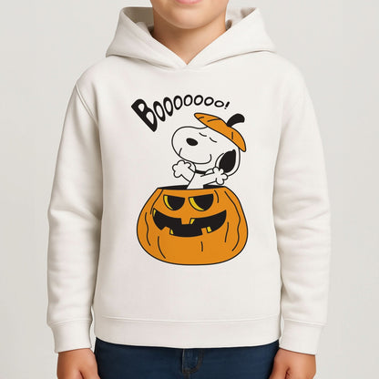 Cartoon Beagle Pumpkin Boys Hoodie