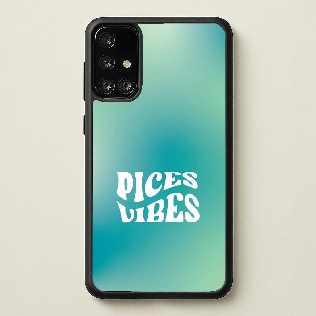 Pices Vibes Gradient Zodiac Galaxy A71 Case
