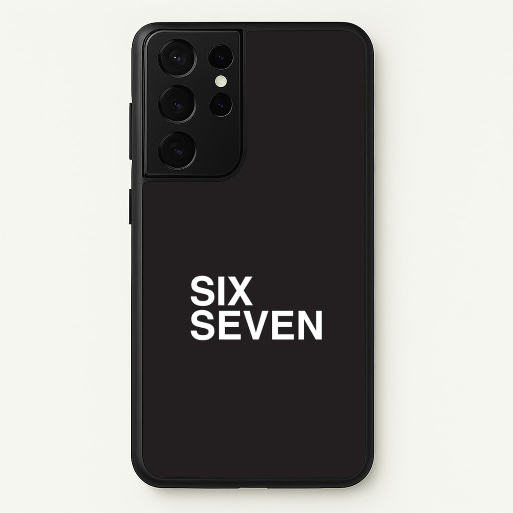 6 7 Black Galaxy S21 Ultra Case