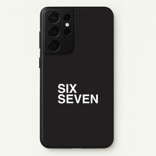 6 7 Black Galaxy S21 Ultra Case