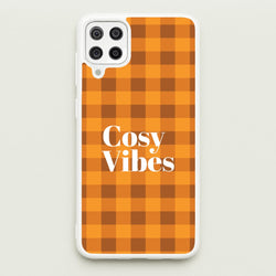 Checkered Cosy Vibes Galaxy A12 Case