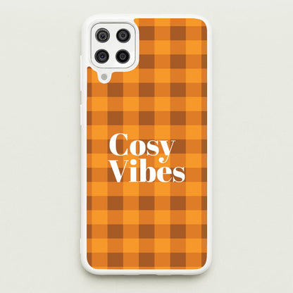 Checkered Cosy Vibes Galaxy A12 Case