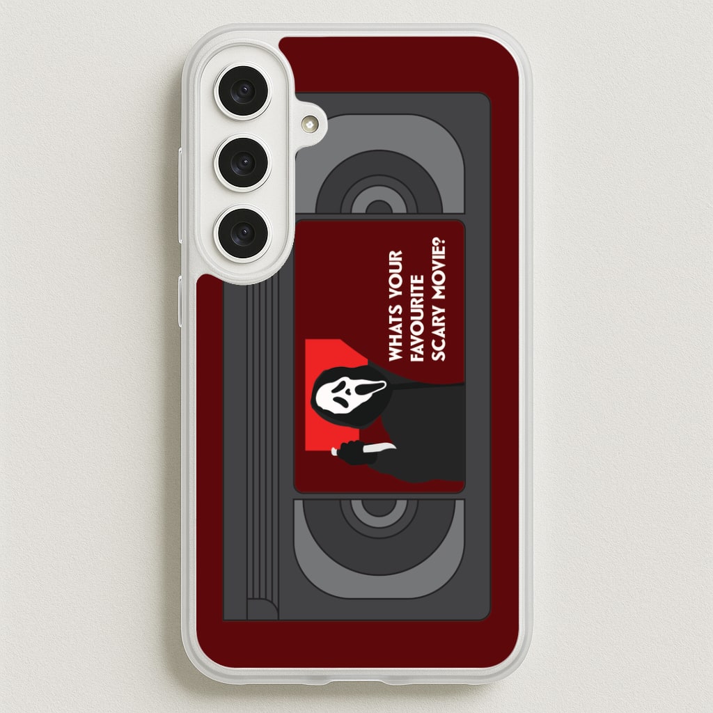 Horror Movie 7 VHS Tape Galaxy S25FE Case