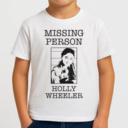 Missing Person Holly Kids T-Shirt 4