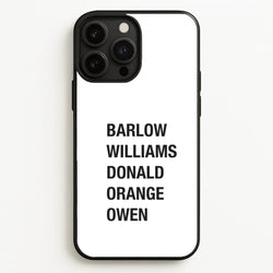 Take Band Members Names iPhone 13 Pro Max Case