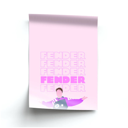 Fender Pink Sports Jersey Poster