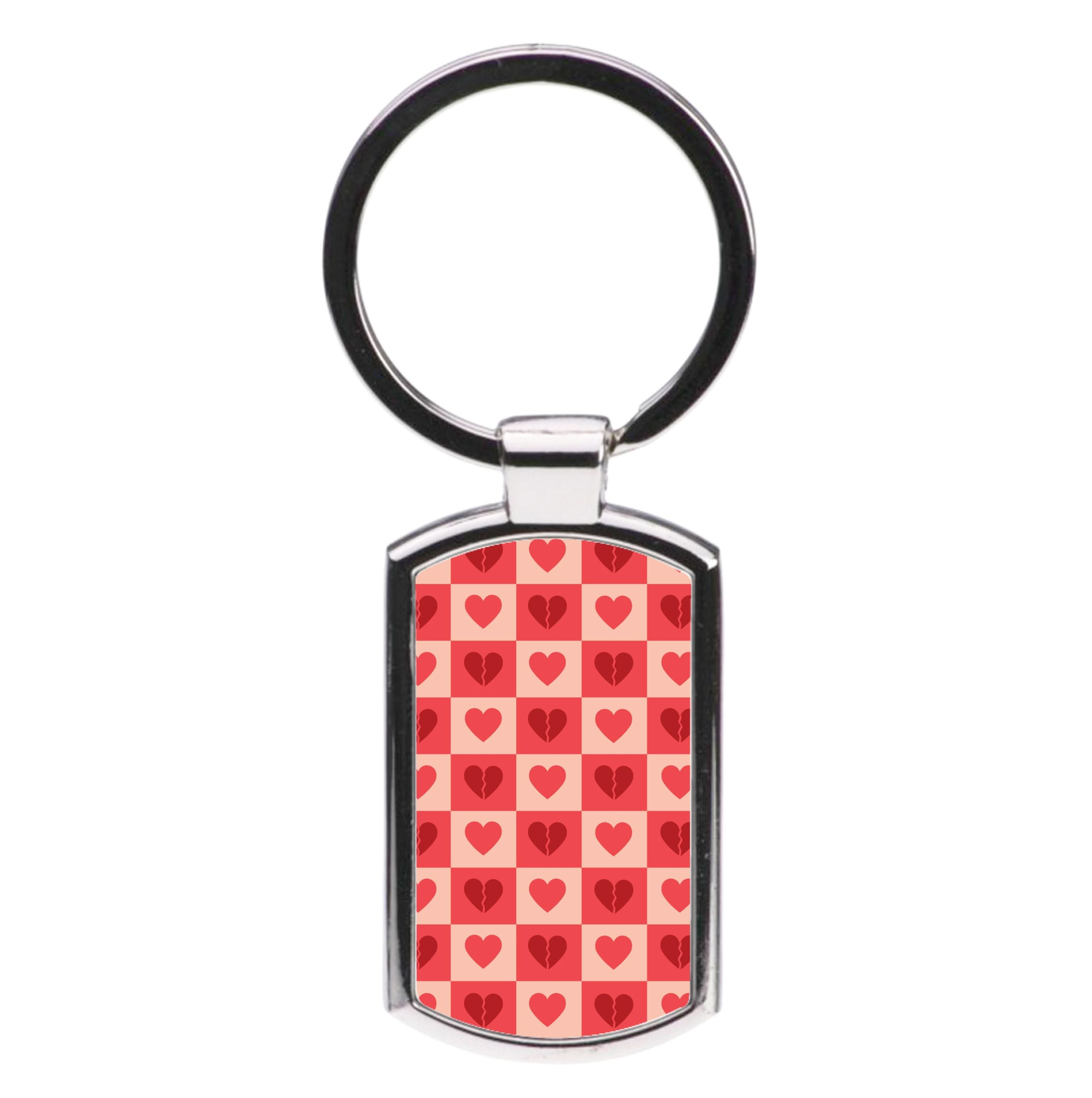 Valentine's Heart Pattern 2 Luxury Keyring