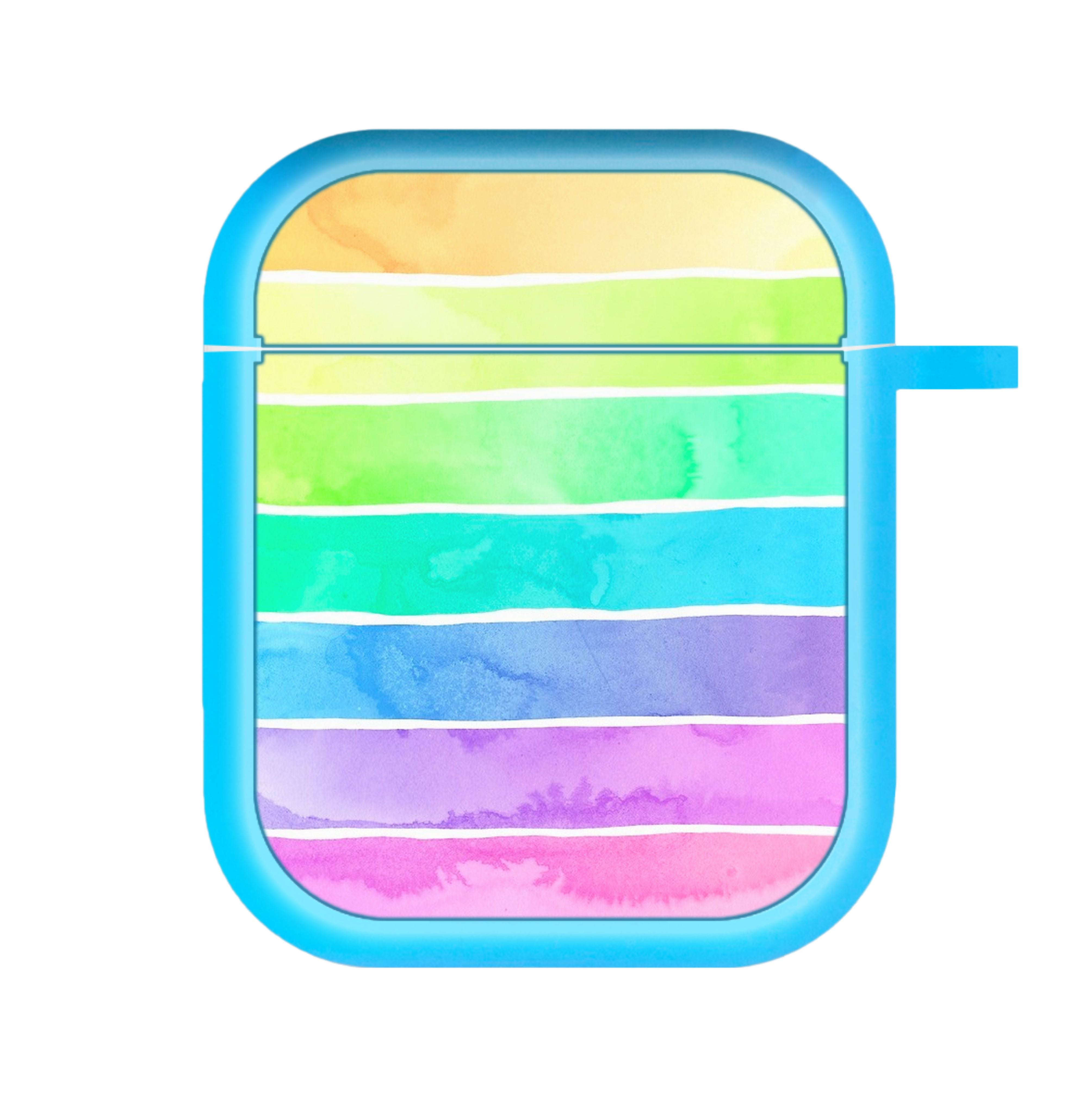 Summer Rainbow Stripes AirPods Case