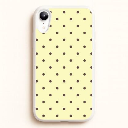Vanilla & Chocolate Polka Dots iPhone XR Case