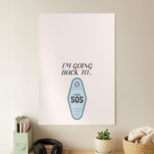 I'm Going Back To 505 Keyring Poster
