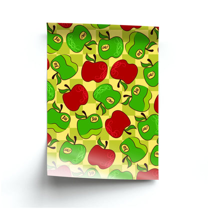 Artsy Apples Pattern Poster