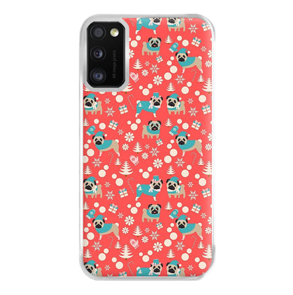 Christmas Pug Pattern Phone Case