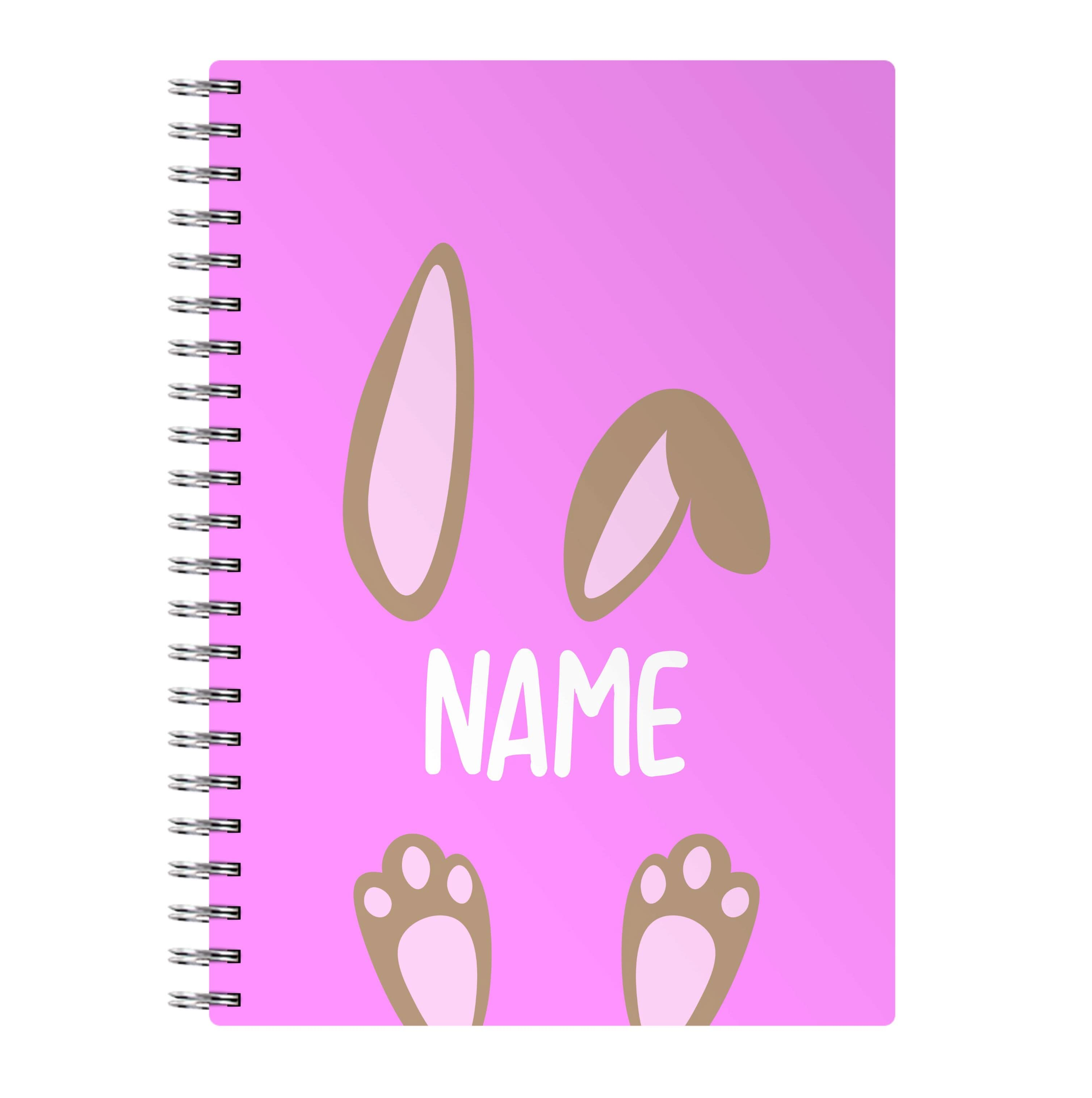 Brown Bunny Personalised Notebook