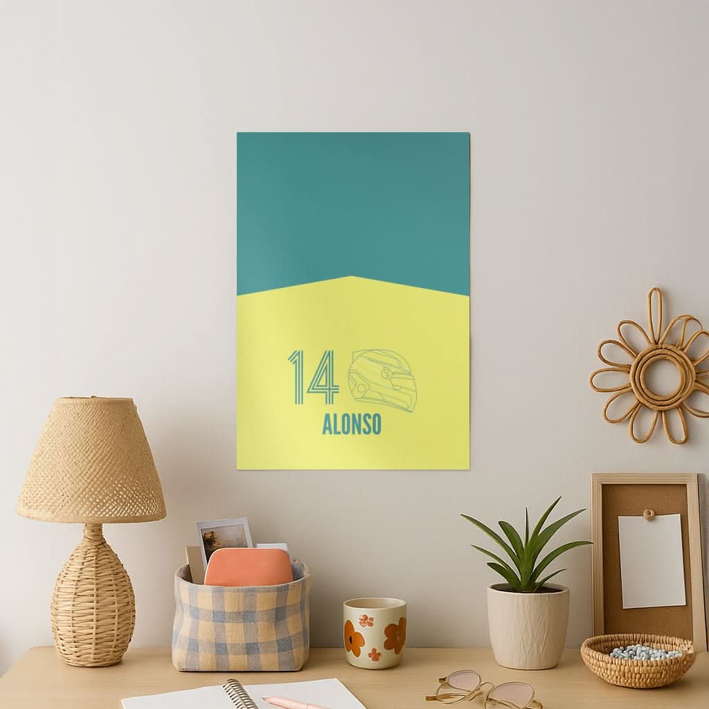 Alonso Helmet 2026 Art Print