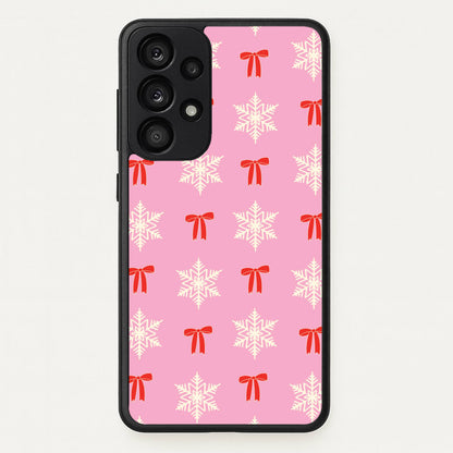 Coquette Bows And Snowflakes Pattern Galaxy A53 Case