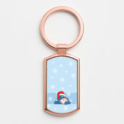 Cartoon Donkey Snowflakes Luxury Keyring 4