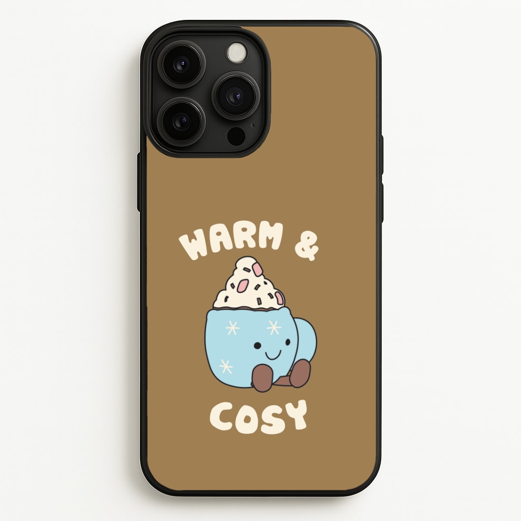 Hot Cocoa Plush Quote iPhone 13 Pro Max Case