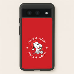 Cartoon Beagle Festive Season Google Pixel 8a Case