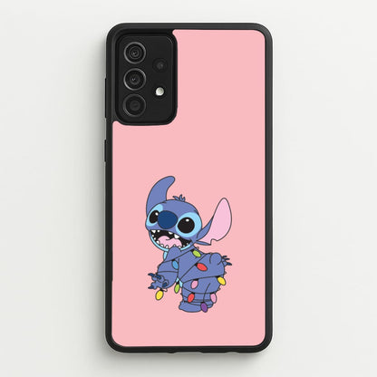 Cute Blue Alien Fairylights Galaxy A52 / A52s Case