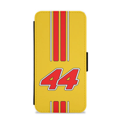 Retro Yellow And Red Hamilton Flip / Wallet Phone Case
