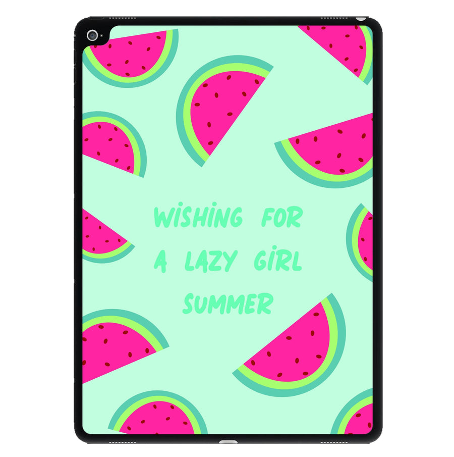 Wishing For A Lazy Girl Summer - Summer iPad Case