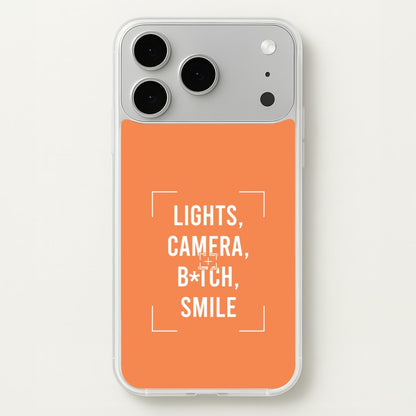 Lights, Camera, B*tch, Smile iPhone 17 Pro Case