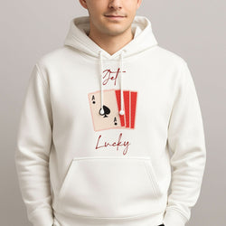 Get Lucky Set Of Cards Mens Hoodie