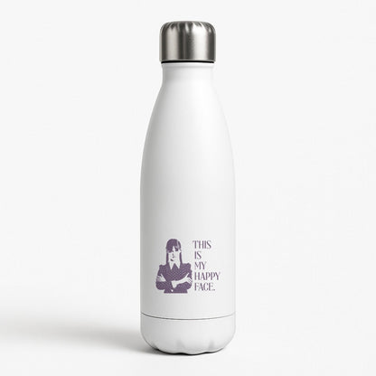 This Is My Happy Face White Water Bottle
