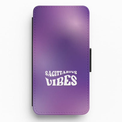 Sagittarius Vibes Gradient Zodiac Flip / Wallet Phone Case