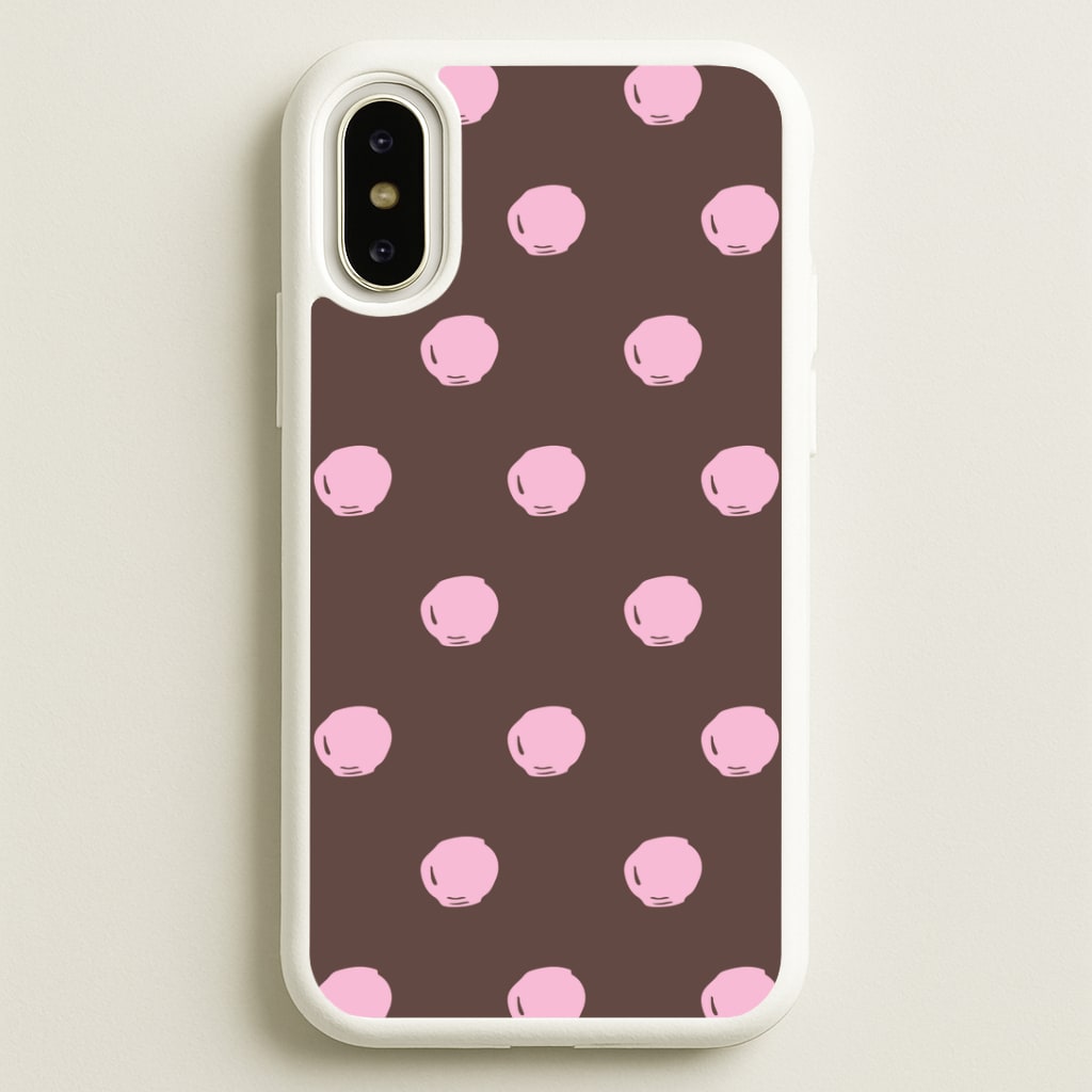 Chocolate & Strawberry Buttons iPhone X / XS Case