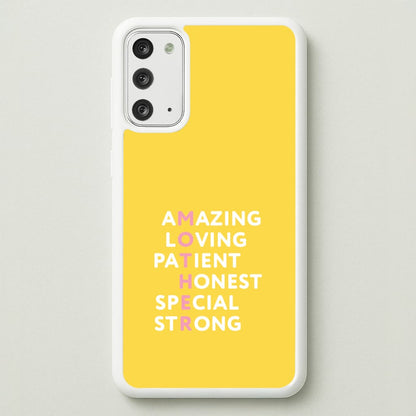 Mother Anagram Galaxy Note 20 Case