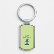 Cute Blue Alien Elf Luxury Keyring 1