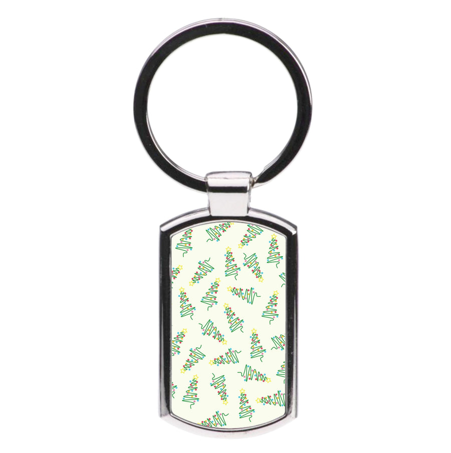 Wiry Tree Pattern Luxury Keyring