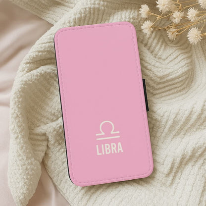 Libra Pastel Zodiac Leather Phone Case