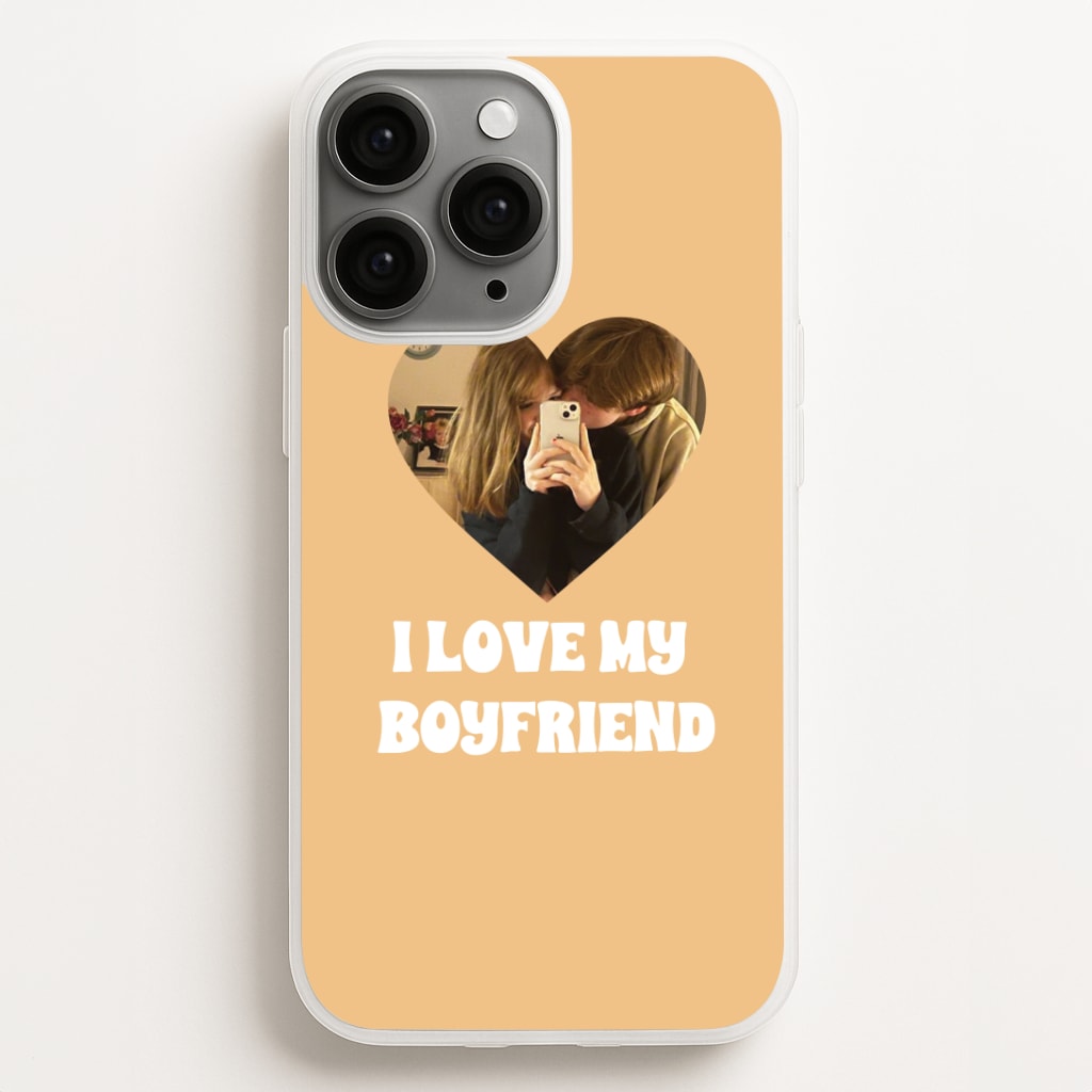 I Love My Boyfriend - Personalised Couples Phone Case