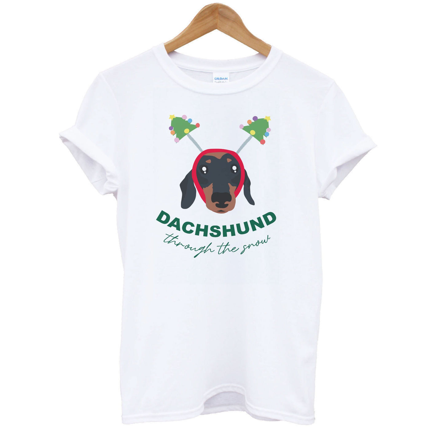 Dachshund Through The Snow T-Shirt