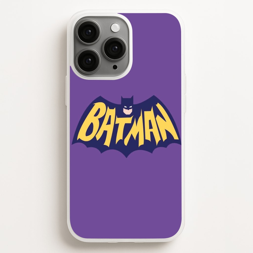 Bat Superhero Purple Logo Phone Case