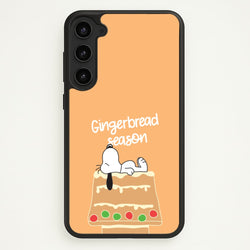 Cartoon Beagle Gingerbread House Galaxy S23 Case
