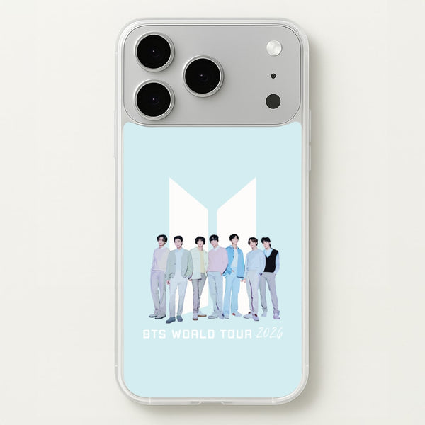 K-Pop Band Tour Pastel Blue iPhone 17 Pro Case