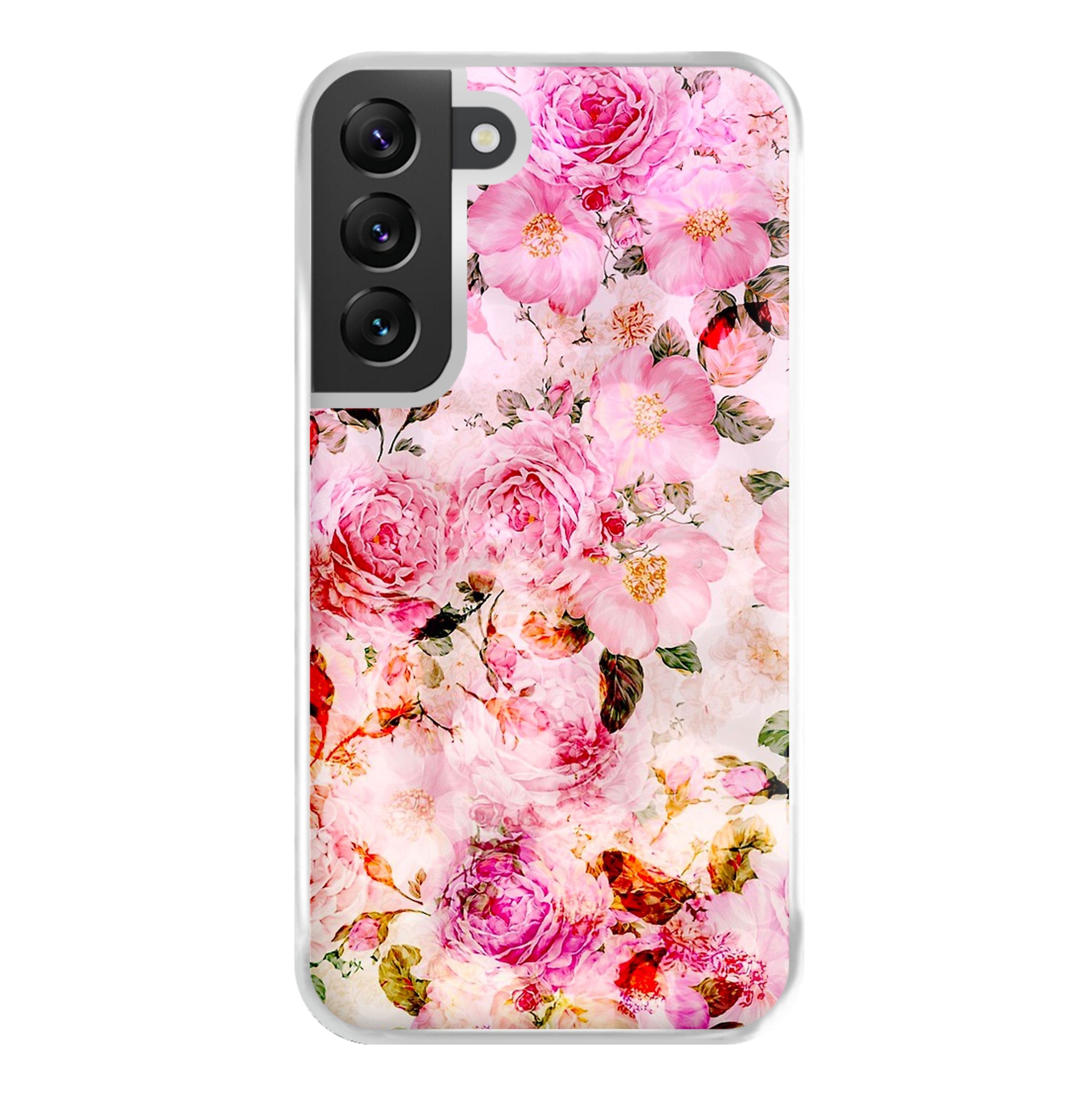 Pretty Pink Chic Floral Pattern Phone Case