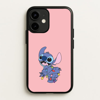 Cute Blue Alien Fairylights iPhone 12 Mini Case