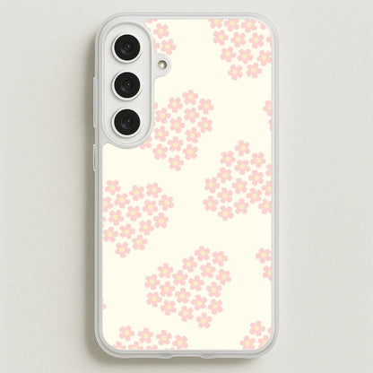 Flower Hearts Pattern Galaxy S25FE Case