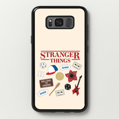Stranger Things Cartoon Icons Galaxy S8 Case