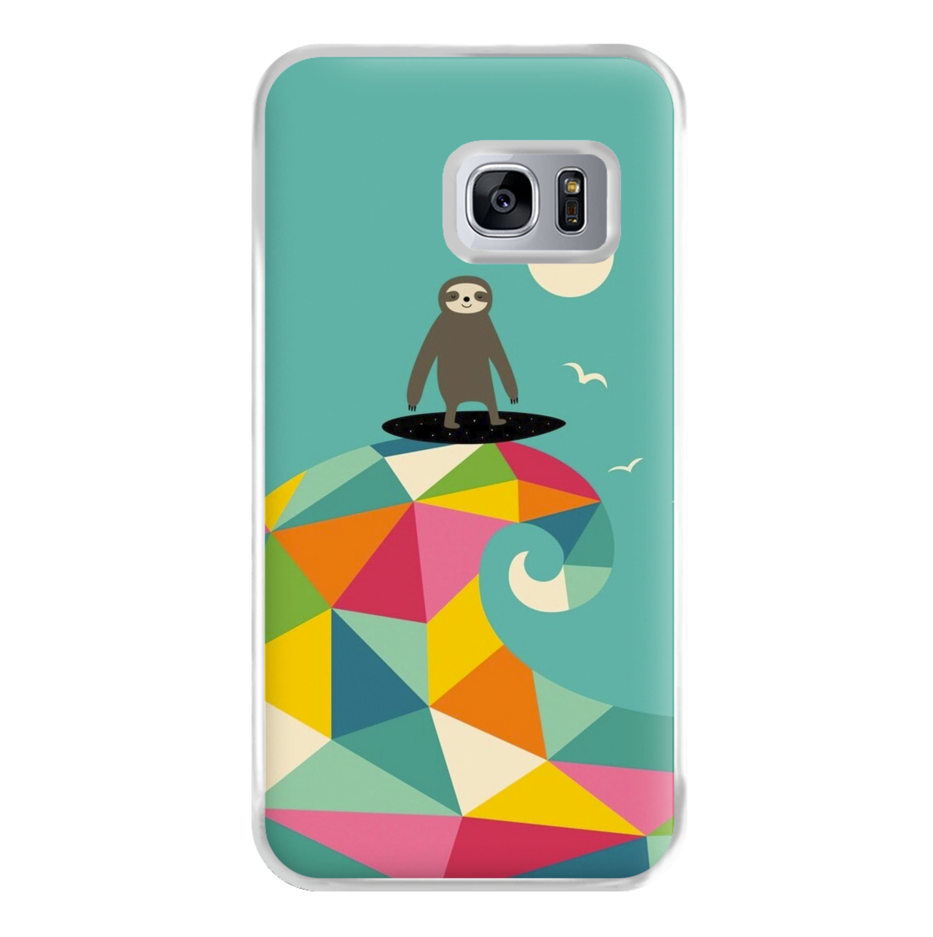 Surfing Sloth Phone Case