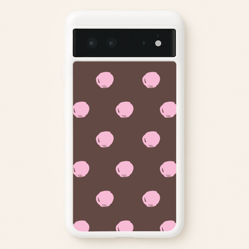 Chocolate & Strawberry Buttons Google Pixel 6 Case