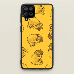 Winnie Honey Pot Pattern Galaxy A12 Case