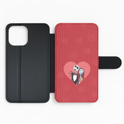 J And S Heart Flip Phone Case