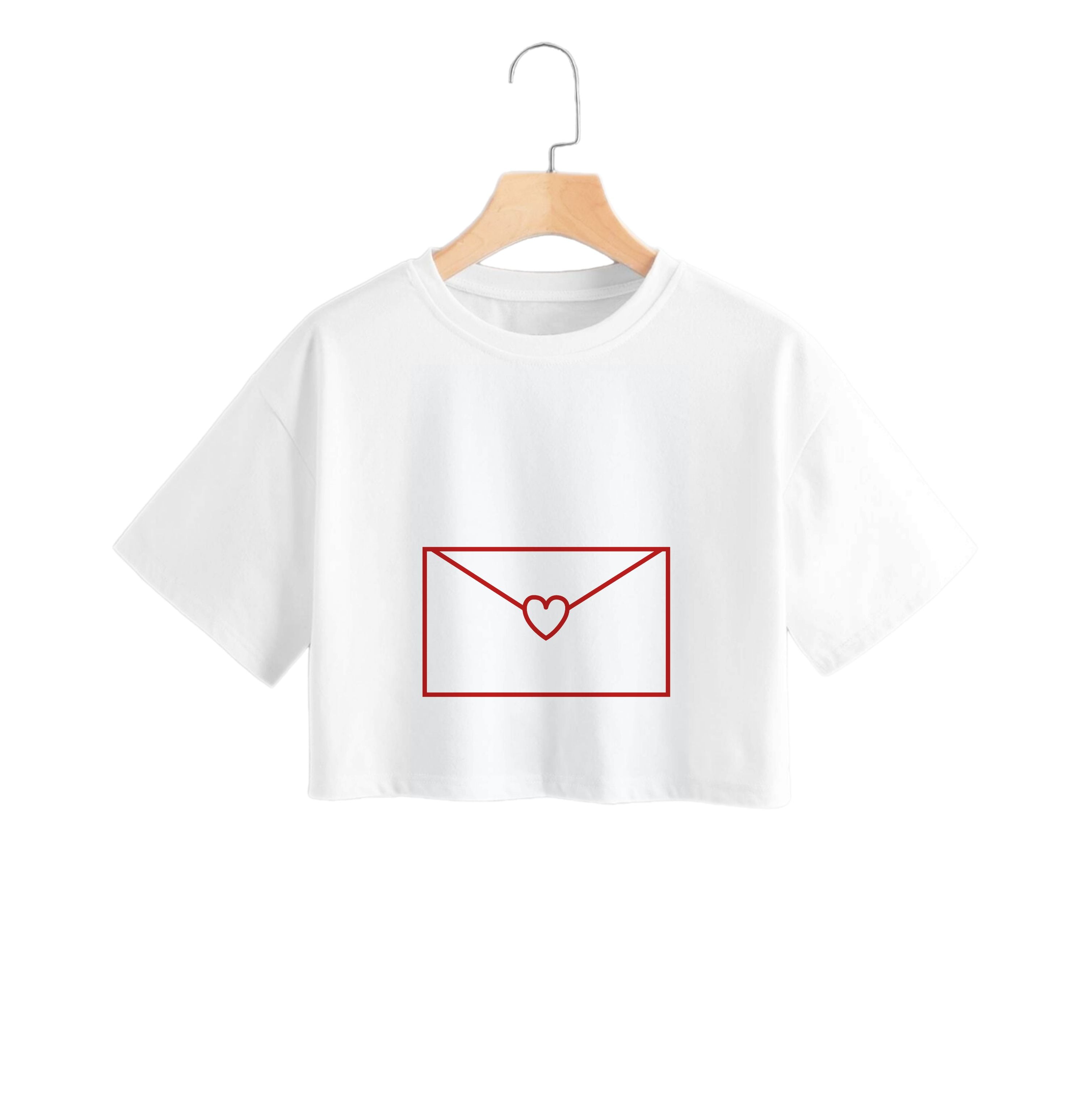 Love Email Crop Top